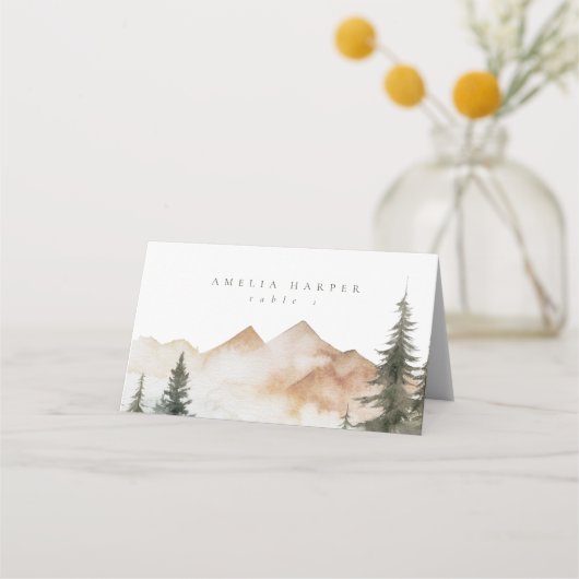 Waterverf Bergbos Pine (Voorkant)