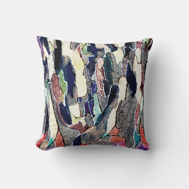 Waterverf bergen Abstract kunstSierkussen Kussen (Voorkant)
