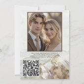 Waterverf Bergen bruiloft uitnodiging QR-code (Achterkant)