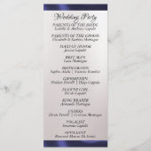 Waterverf Bergen en lint bruiloft Programma (Achterkant)