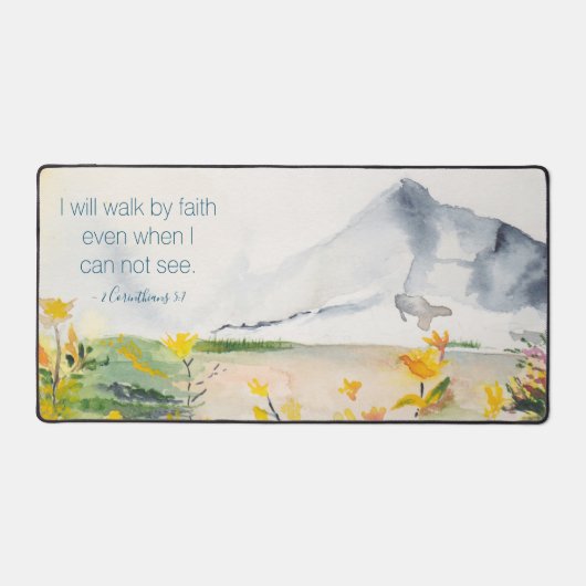 Waterverf Bergen Inspirerend Schrift Bureaumat (Voorkant)