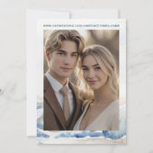 Waterverf Bergen Rustieke bruiloft Save the Date (Voorkant)