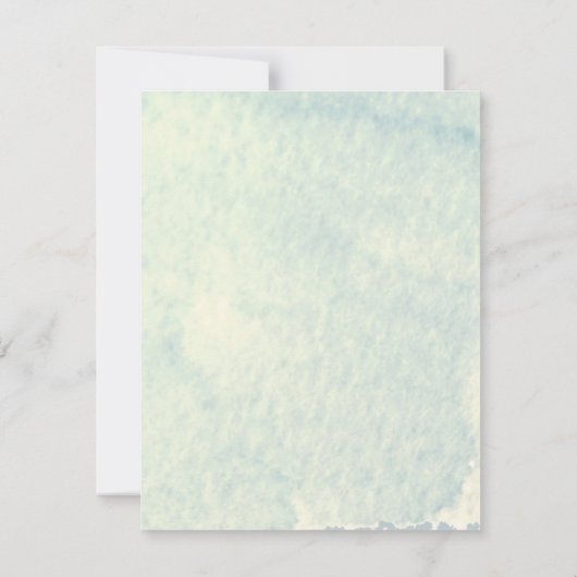 Waterverf bergen Weddenschap Save the Date Kaart (Achterkant)