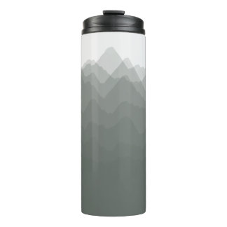 Waterverf Bergen Woud Thermische Tumbler Thermosbeker