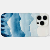 Waterverf berglandschap Case-Mate iPhone case (Achterkant (horizontaal))