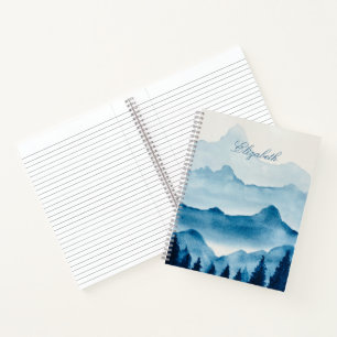 Waterverf berglandschap notitieboek