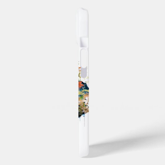 Waterverf bergscène Case-Mate iPhone case (Achterkant / Links)