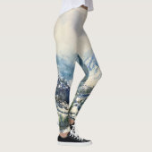 Waterverf Bergscène Leggings (Rechts)