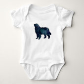 Waterverf Bernese Mountain Dog Black Romper (Voorkant)