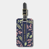 Waterverf Berries Bagagelabel van gepersonaliseerd (Voorkant verticaal)