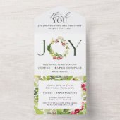 Waterverf Berries geniet van bedrijven All In One Uitnodiging (Binnen)