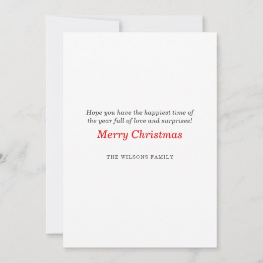 Waterverf Berries & Greenery Wreath Holiday Card (Achterkant)