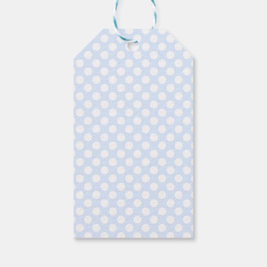 Waterverf Berry Pancake Blue Gingham Dank u Cadeaulabel (Achterkant)