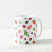  Waterverf Berry Pattern Kitchen Koffiemok (Voorkant rechts)