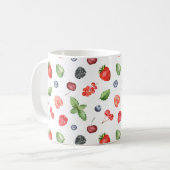  Waterverf Berry Pattern Kitchen Koffiemok (Voorkant links)