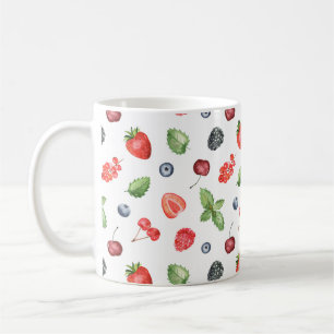  Waterverf Berry Pattern Kitchen Koffiemok