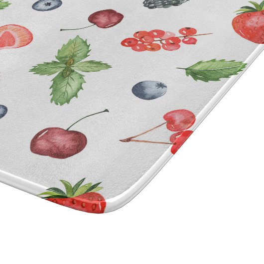  Waterverf Berry Pattern Kitchen Snijplank (Hoek)