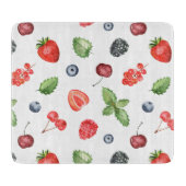  Waterverf Berry Pattern Kitchen Snijplank (Voorkant)