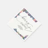 Waterverf bessen - zoete bessen tekst servet (Hoek)