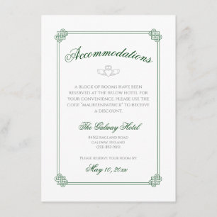 Waterverf bestemming: Ierland accommodaties Informatiekaartje