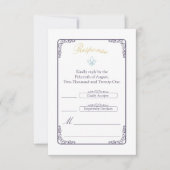 Waterverf Bestemming: New Orleans reactie RSVP Kaartje (Voorkant)