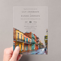 Waterverf Bestemming Trouwen in New Orleans