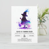 Waterverf bewerkbare wizard Verjaardag Kaart (Staand voorkant)