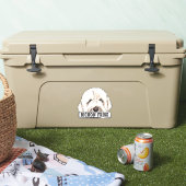 Waterverf Bichon Frise Sticker (Koeler)