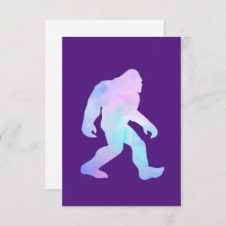 Waterverf Bigfoot Bedankkaart