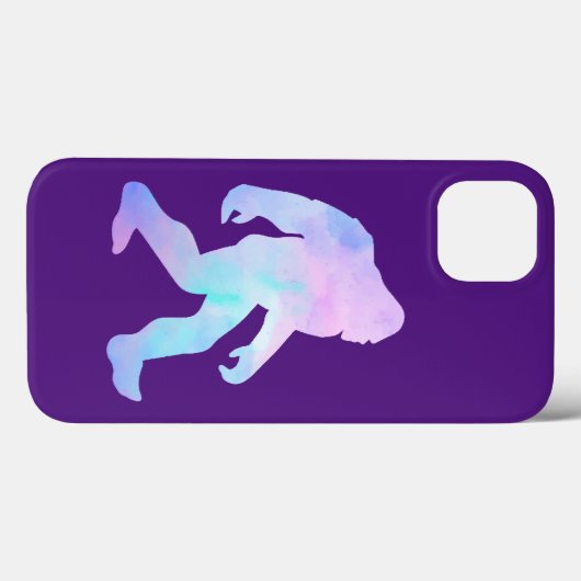 Waterverf Bigfoot Case-Mate iPhone Case (Achterkant (horizontaal))