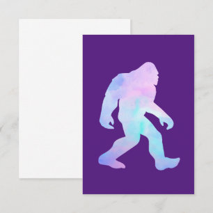 Waterverf Bigfoot Informatiekaartje