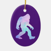 Waterverf Bigfoot Keramisch Ornament (Voorkant)