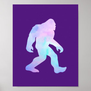 Waterverf Bigfoot Poster