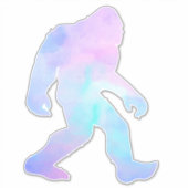 Waterverf Bigfoot Sticker (Voorkant)