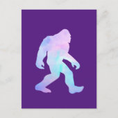 Waterverf Bigfoot Uitnodiging Briefkaart (Voorkant)