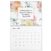 Waterverf Bijbelscripts - Maandelijks Kalender (Mar 2026)