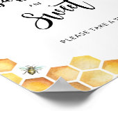 Waterverf bijen baby's zijn zoete Posters (Hoek)