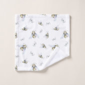 Waterverf bijen bad handdoek (Wasdoekje)