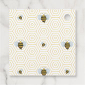 Waterverf Bijen Valentijn Label (Achterkant)