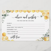 Waterverf bijenadvies en wensen briefpapier (Voorkant)