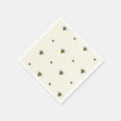 Waterverf-bijenpatroon Servet (Hoek)