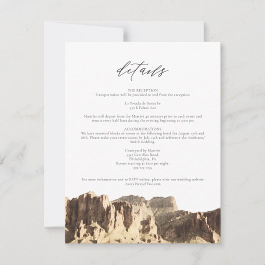 Waterverf bijgeloof berg details Kaart (Voorkant)