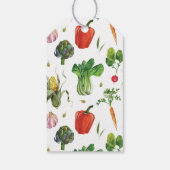 Waterverf biologische aubergine cadeaulabel (Achterkant)