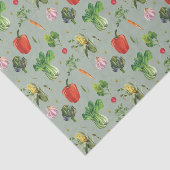 Waterverf biologische groenten tissuepapier (Detail)