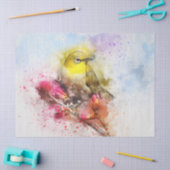 Waterverf Bird 6 Ontworpen Wall Art Tissuepapier (Craft)