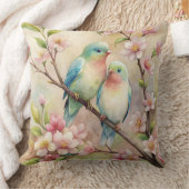 Waterverf  Bird Art Sierkussen (Deken)