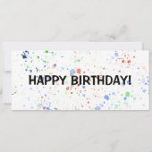 Waterverf Birthday verrassing Venice card (Achterkant)