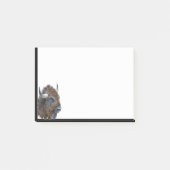 Waterverf Bison Buffalo Animal Natuur Art Post-it® Notes (Voorkant)