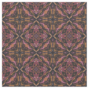 Waterverf Black Azulejo Spaanse Tegel Stof