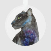 Waterverf Black Panther - Animal Ornament (achterkant)